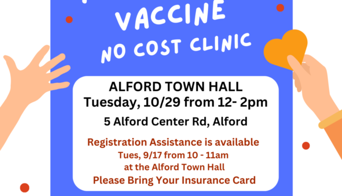 Flyer with information on 10/29/24 Clinic Information